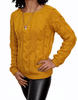 ElOutlet Women Sweatshirt Women Fred Perry Pullover - Mustard