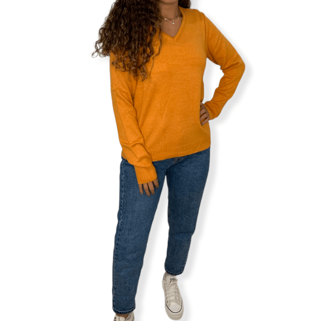 ElOutlet Women Sweatshirt Women Vila Pullover - Mustard