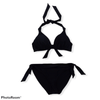 ElOutlet Women Swimwear All Black Bikini