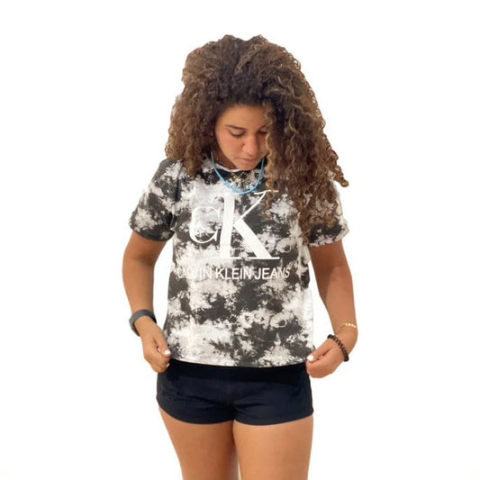 ElOutlet Women T-Shirt Black T-Shirt Tie-Dye (Women)
