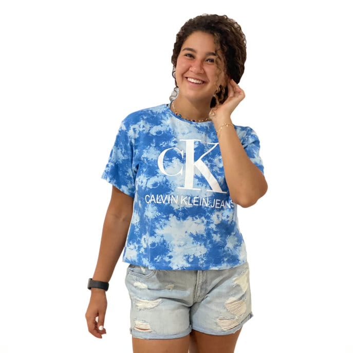 ElOutlet Women T-Shirt Blue T-Shirt Tie-Dye (Women)