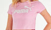 ElOutlet Women T-Shirt Crop-Top Pink Sports T-shirt