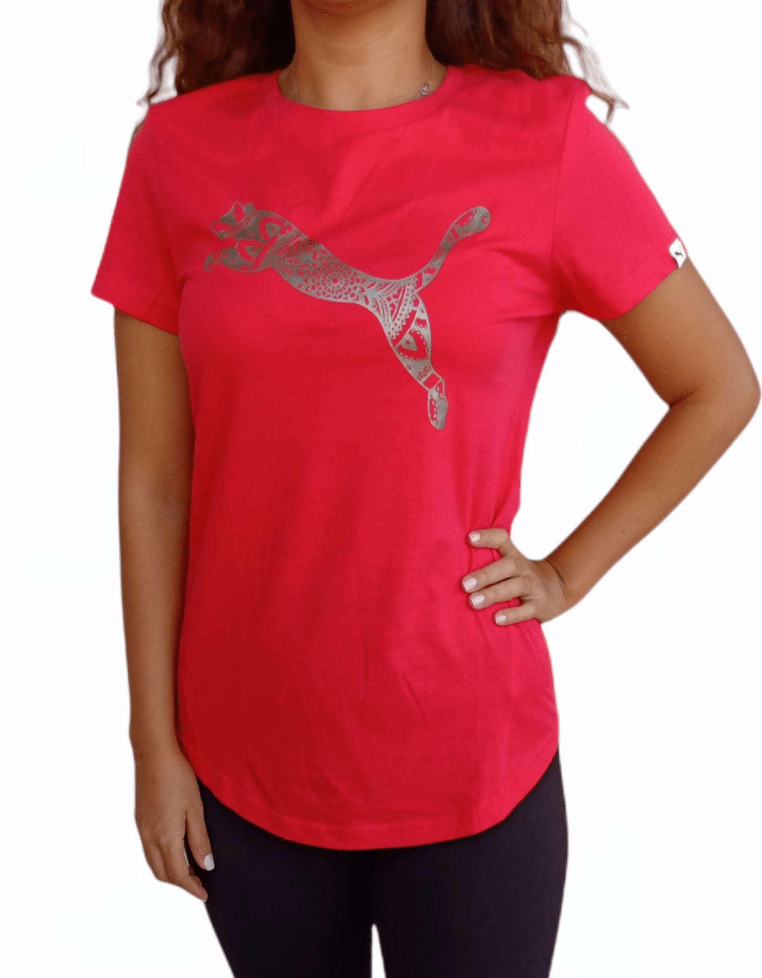 ElOutlet Women T-Shirt Red Sports T-shirt
