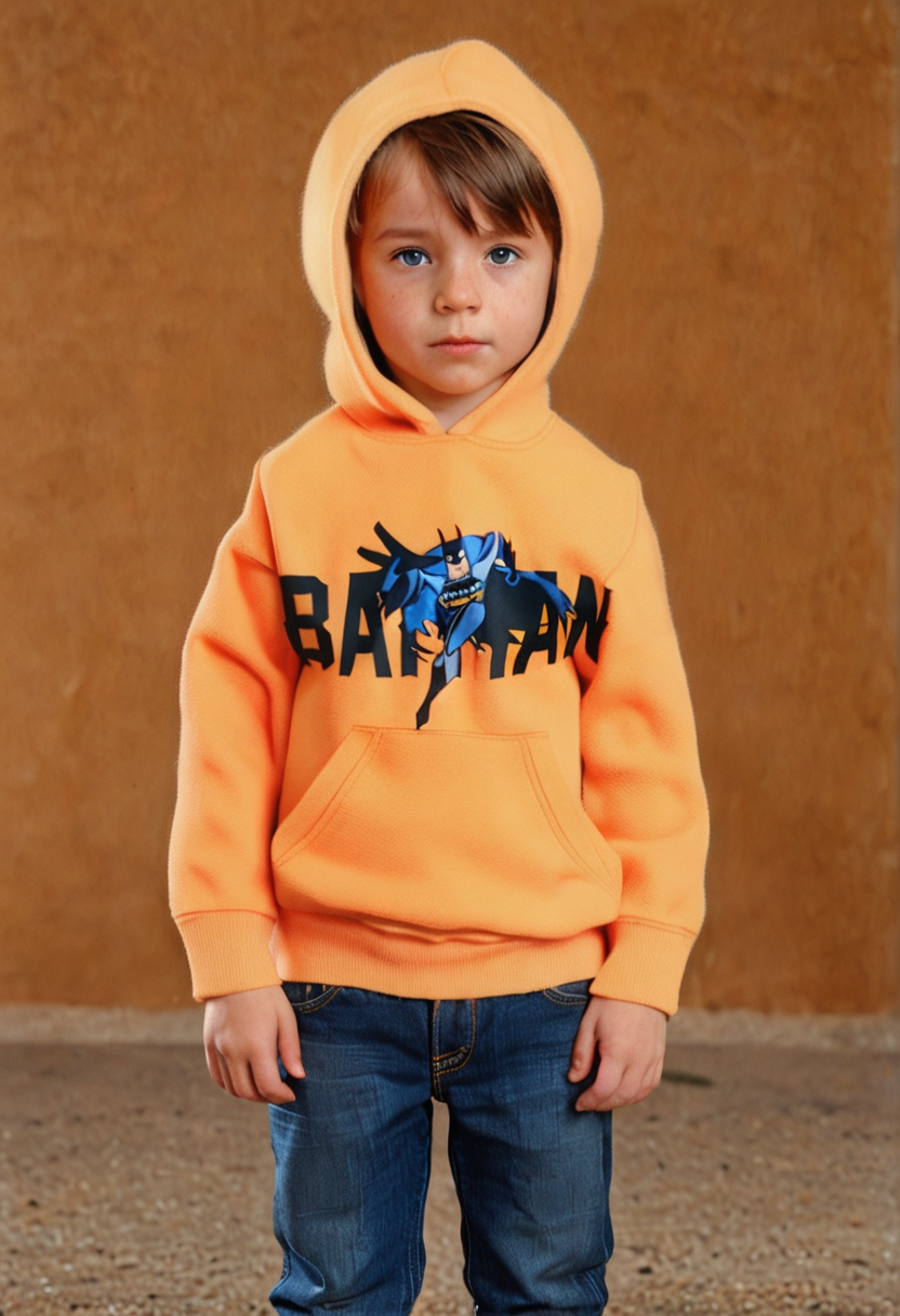 Kids Hoodie Batman (Orang)