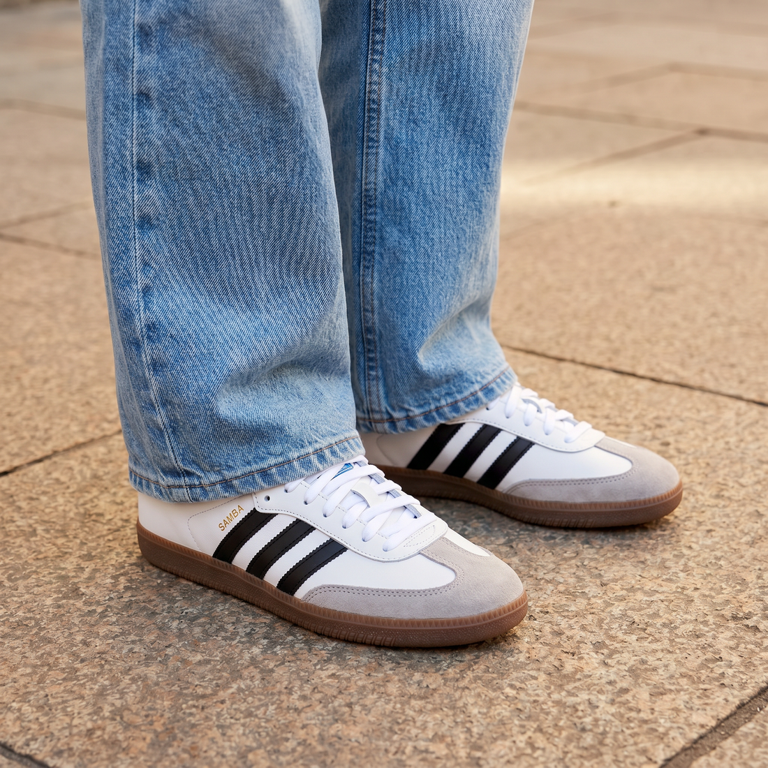 (Women-Men)Samba Sneakers-2 (White)