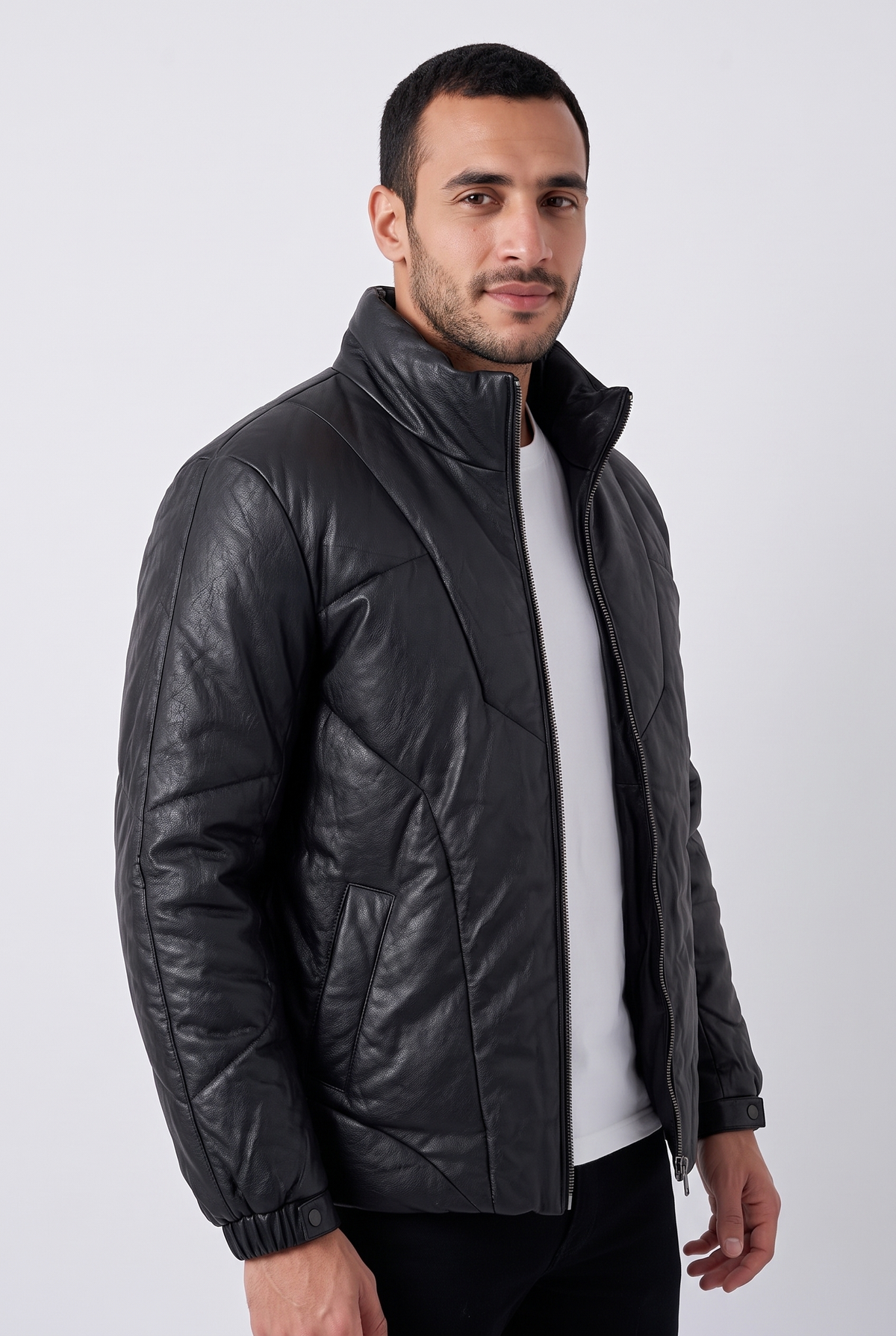 Men Regular Fit Puffer Jacket