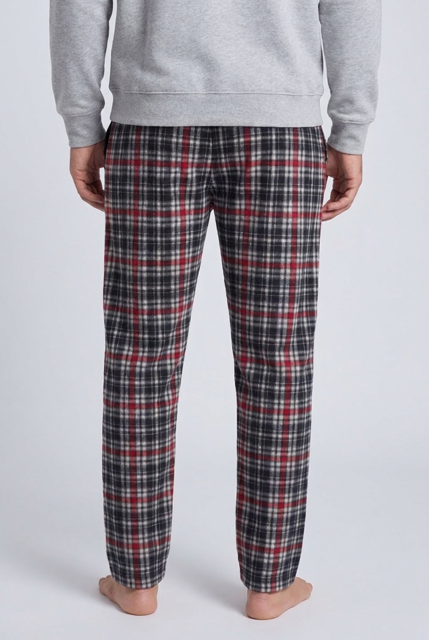 Men's Plaid Fleece Lounge Pants