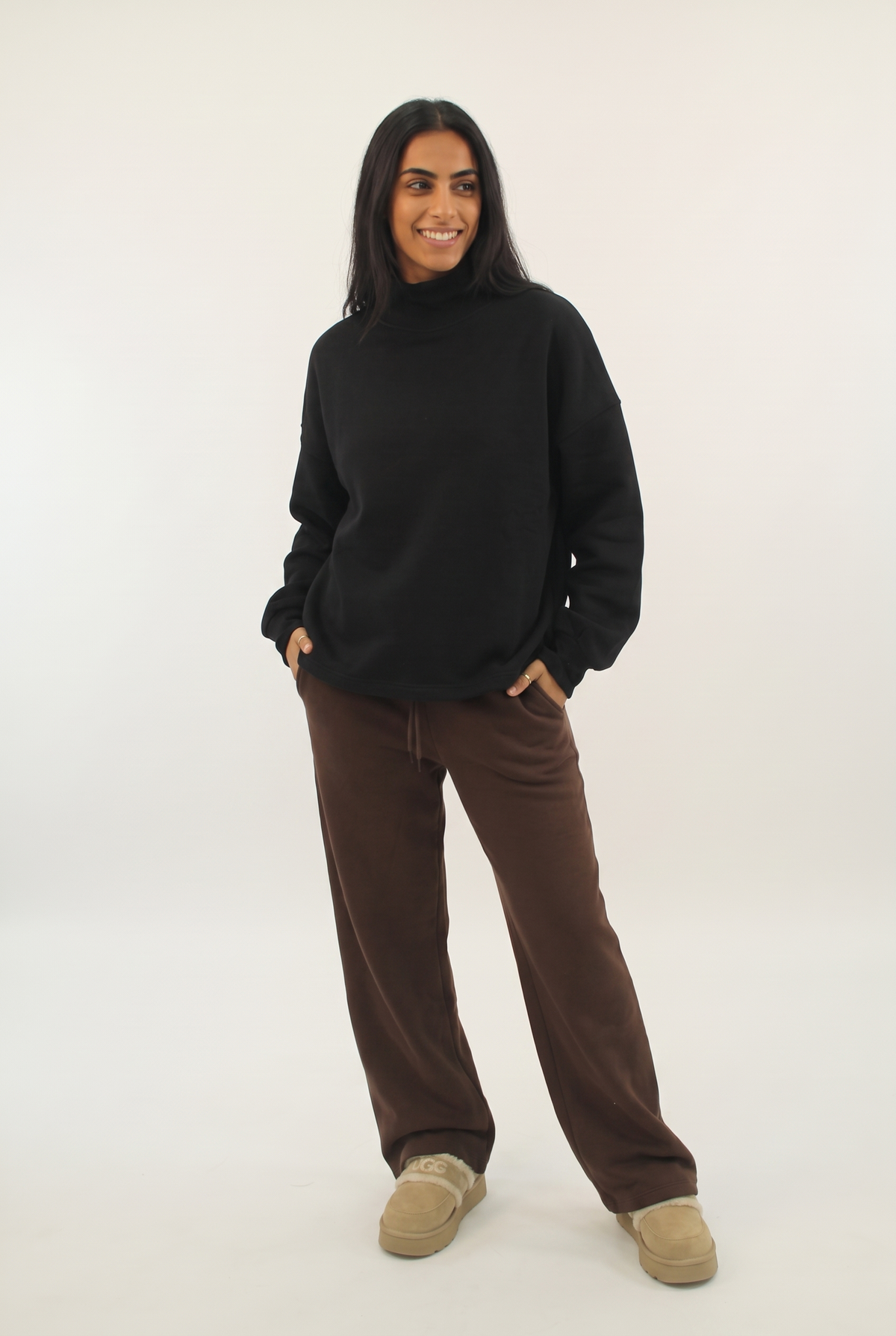 NUT Women Oversized Turtleneck Sweater