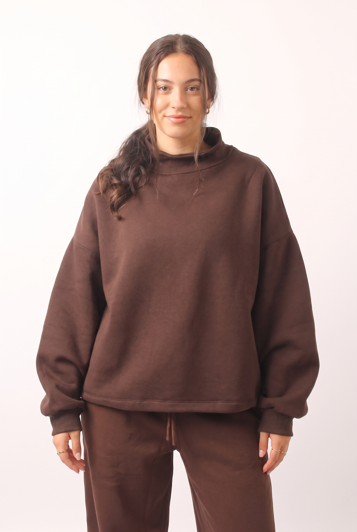 NUT Women Oversized Turtleneck Sweater