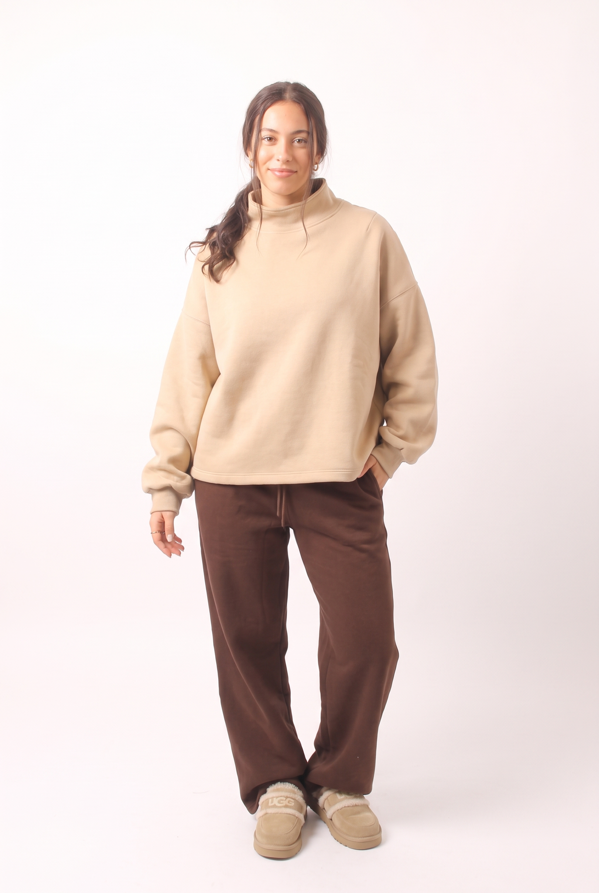 NUT Women Oversized Turtleneck Sweater