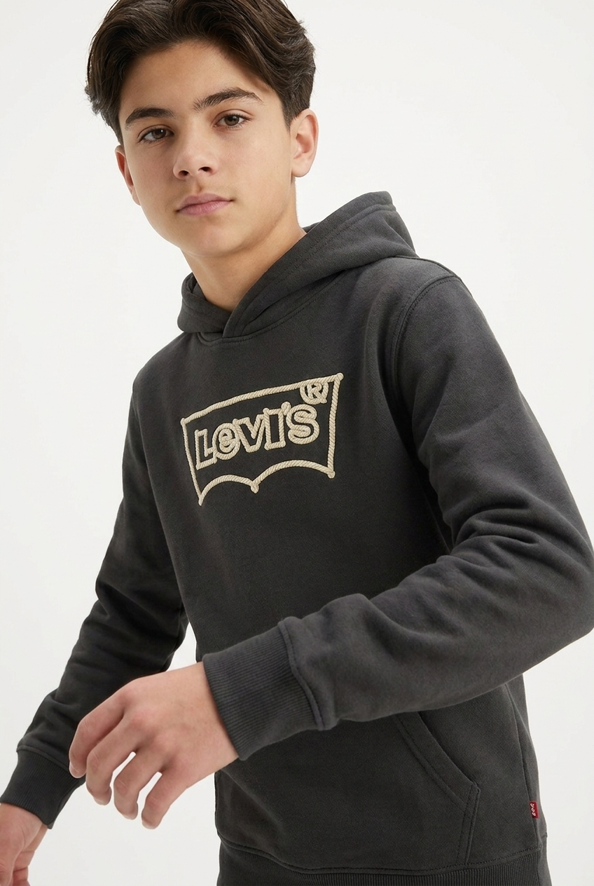Kids Logo Hoodie – Charcoal Grey