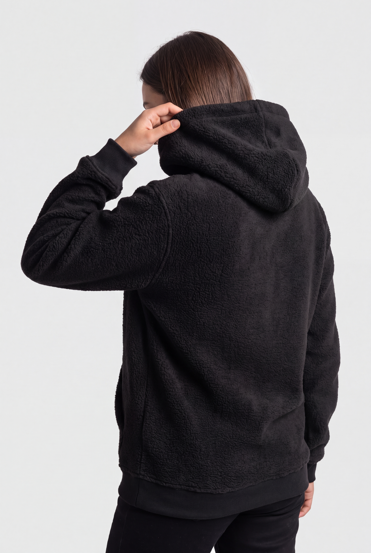 Women Teddy Fleece Hoodie – Regular Fit - kangaroo pocket