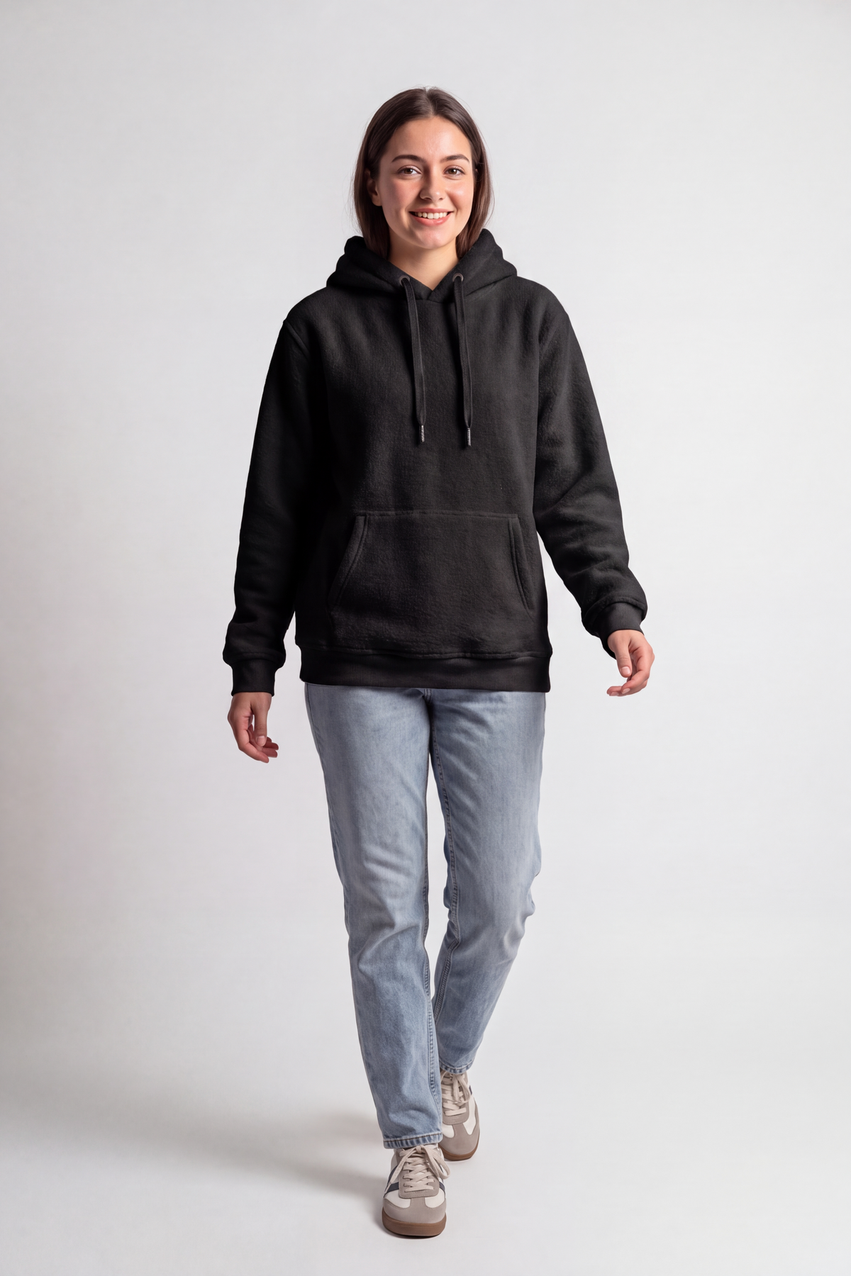 Women Teddy Fleece Hoodie – Regular Fit - kangaroo pocket