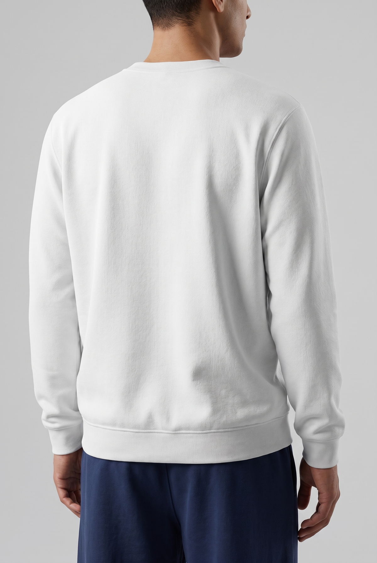 Melton Lined Crewneck - Basic- Sweatshirt