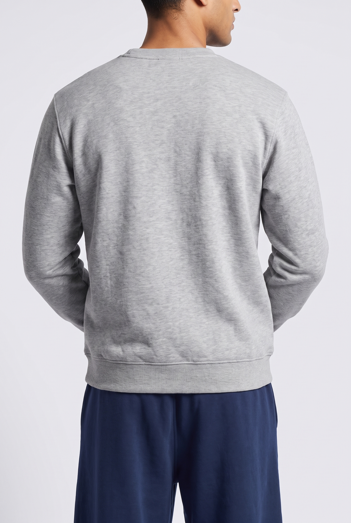 Melton Lined Crewneck - Basic- Sweatshirt