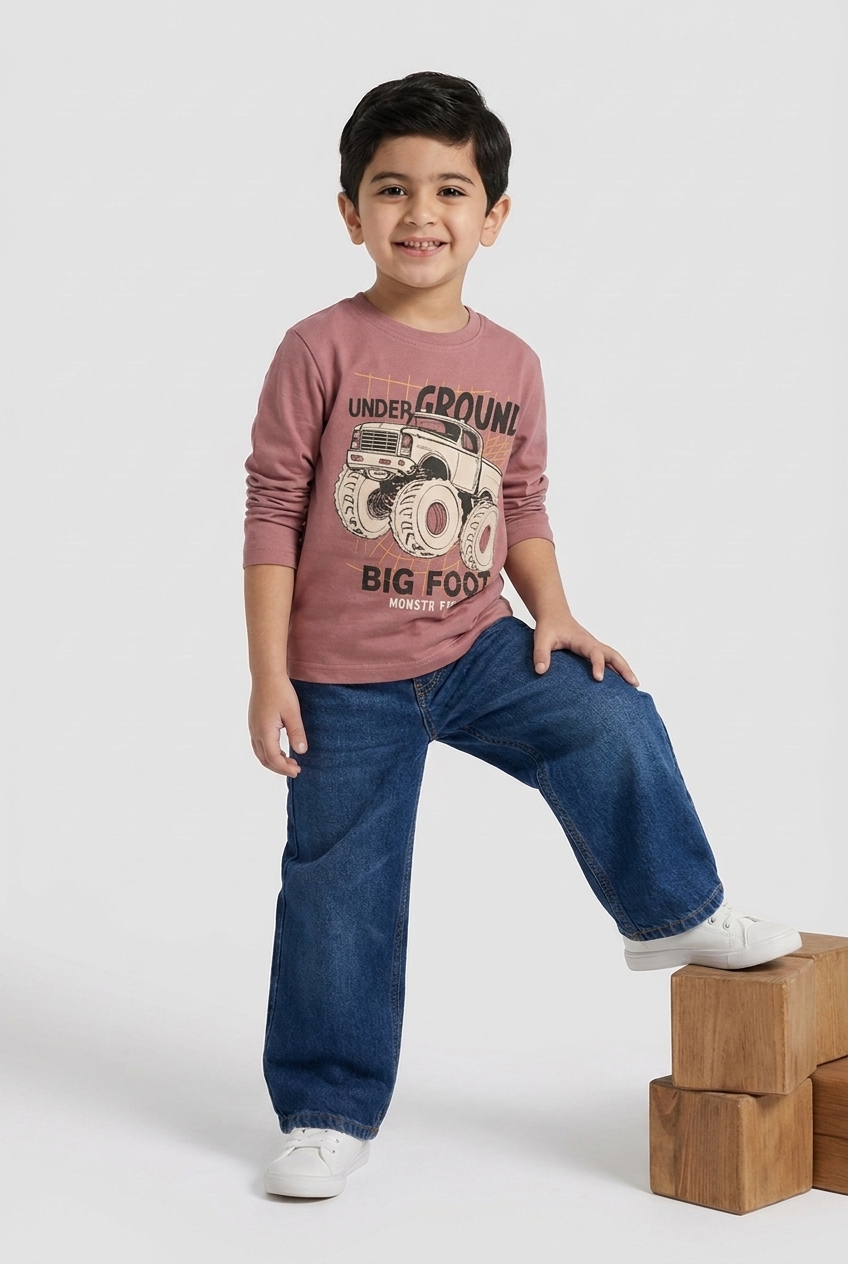 Kids Cotton Long Sleeve T-Shirt