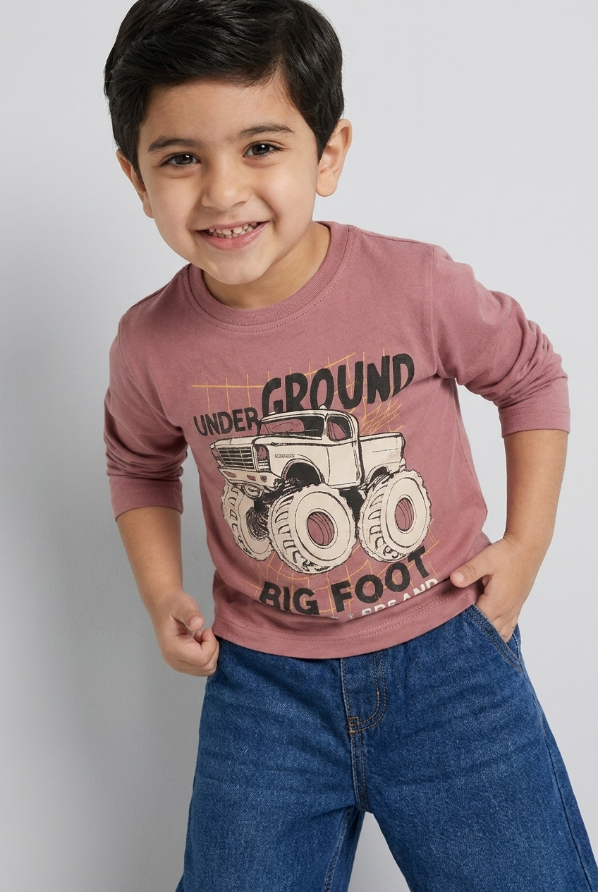 Kids Cotton Long Sleeve T-Shirt
