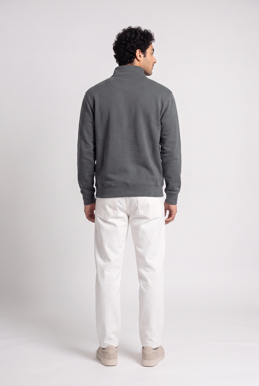 Essential Quarter-Zip Neck Sweatshirt