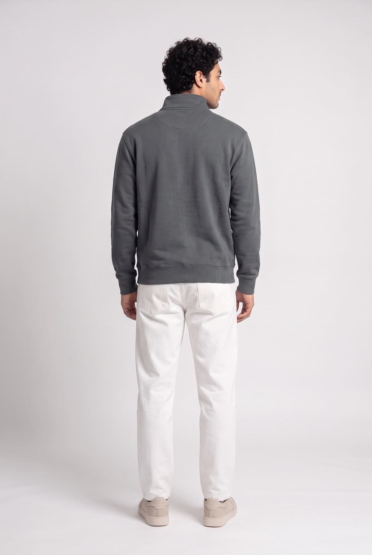 Essential Quarter-Zip Neck Sweatshirt
