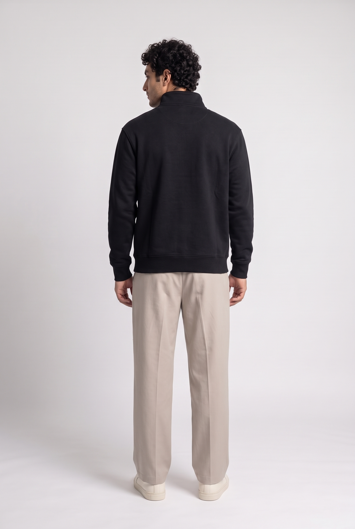 Essential Quarter-Zip Neck Sweatshirt
