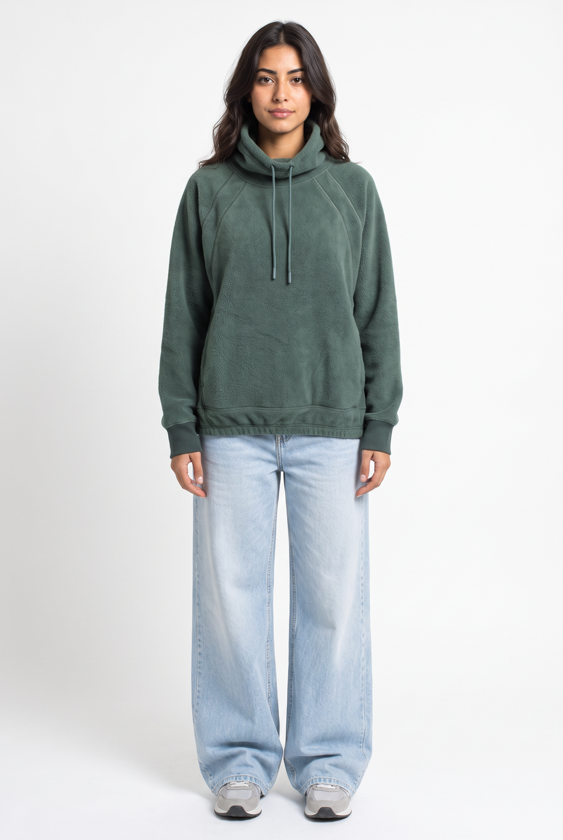 Willow Plush Fleece Pullover - Green