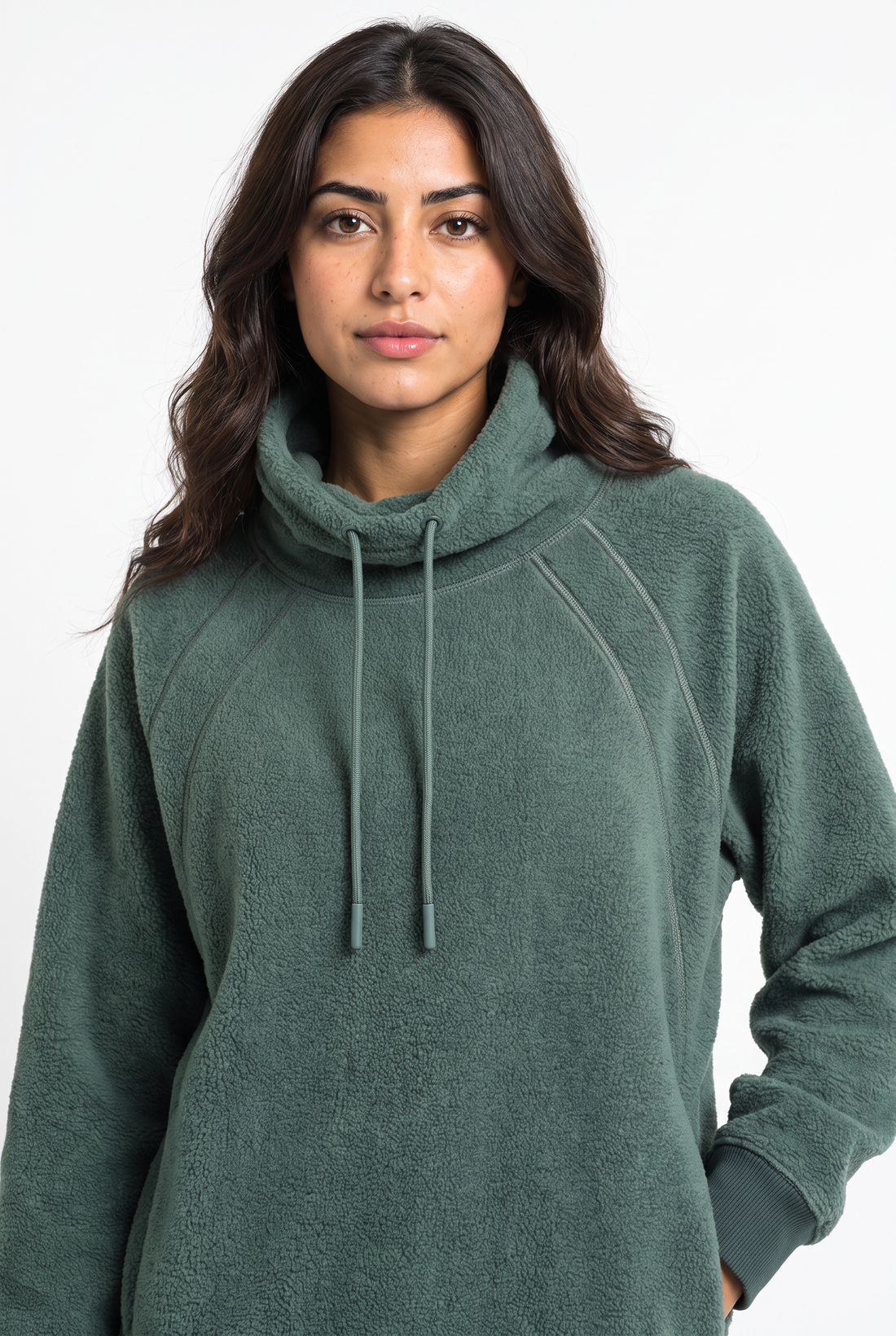 Willow Plush Fleece Pullover - Green