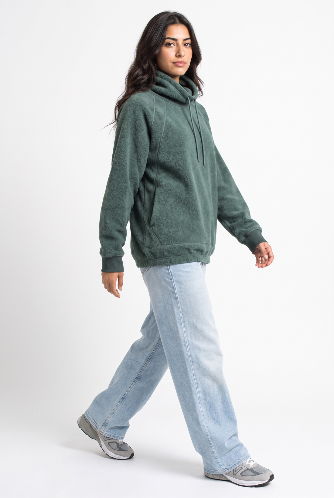 Willow Plush Fleece Pullover - Green