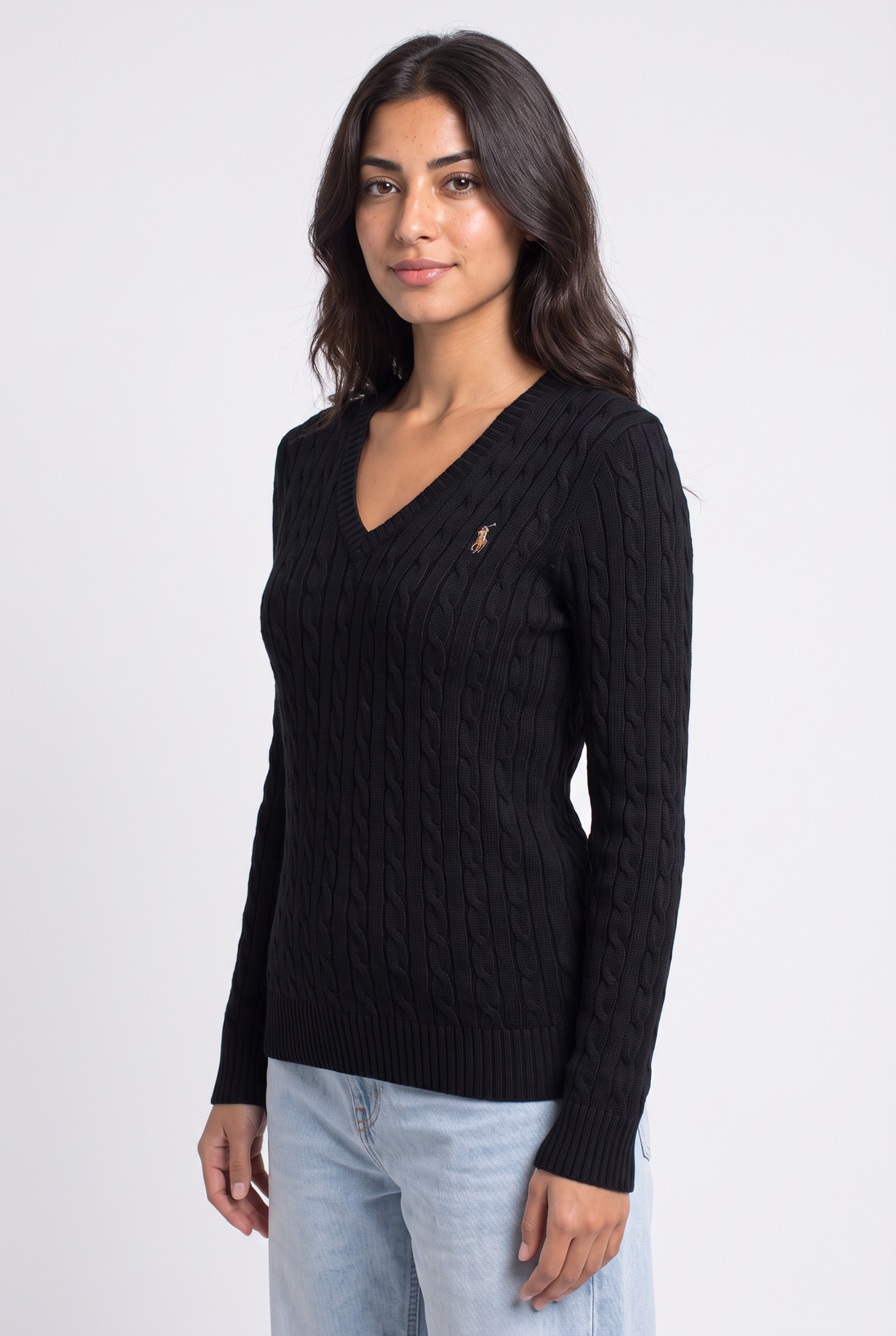 Knit V-Neck Sweater -Slim Fit