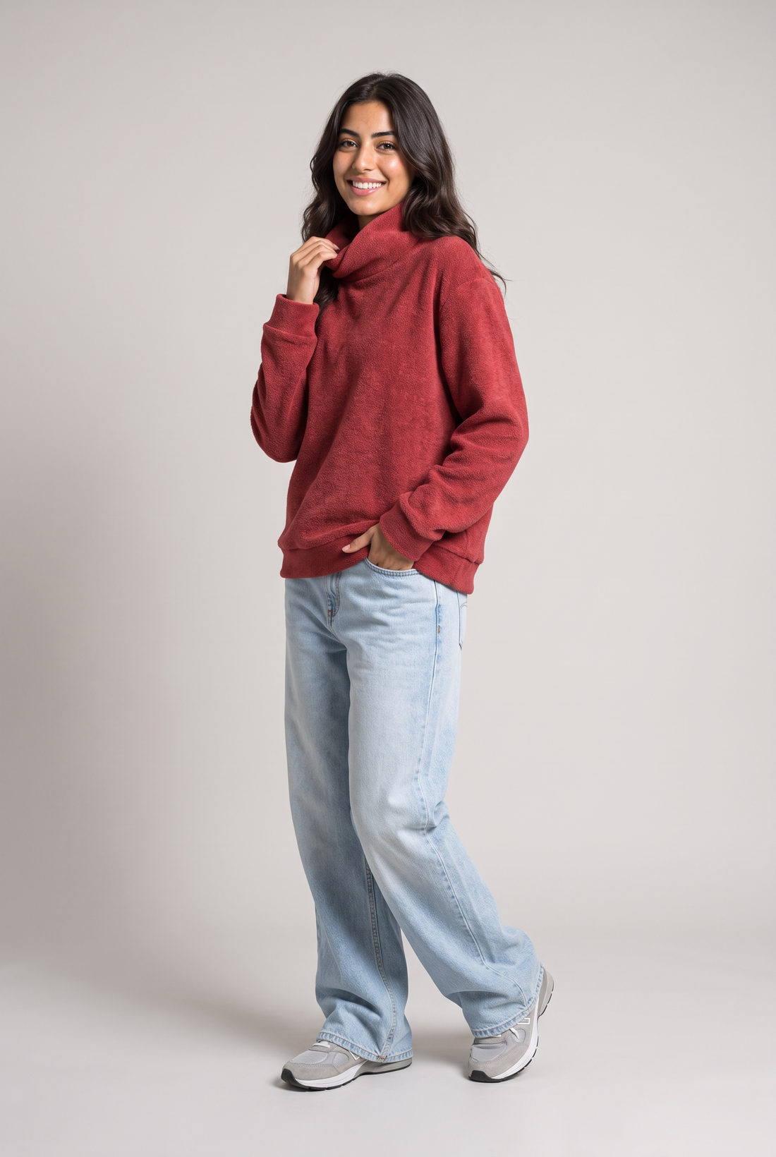 Soft Touch Cowl Neck Sweatshirt
