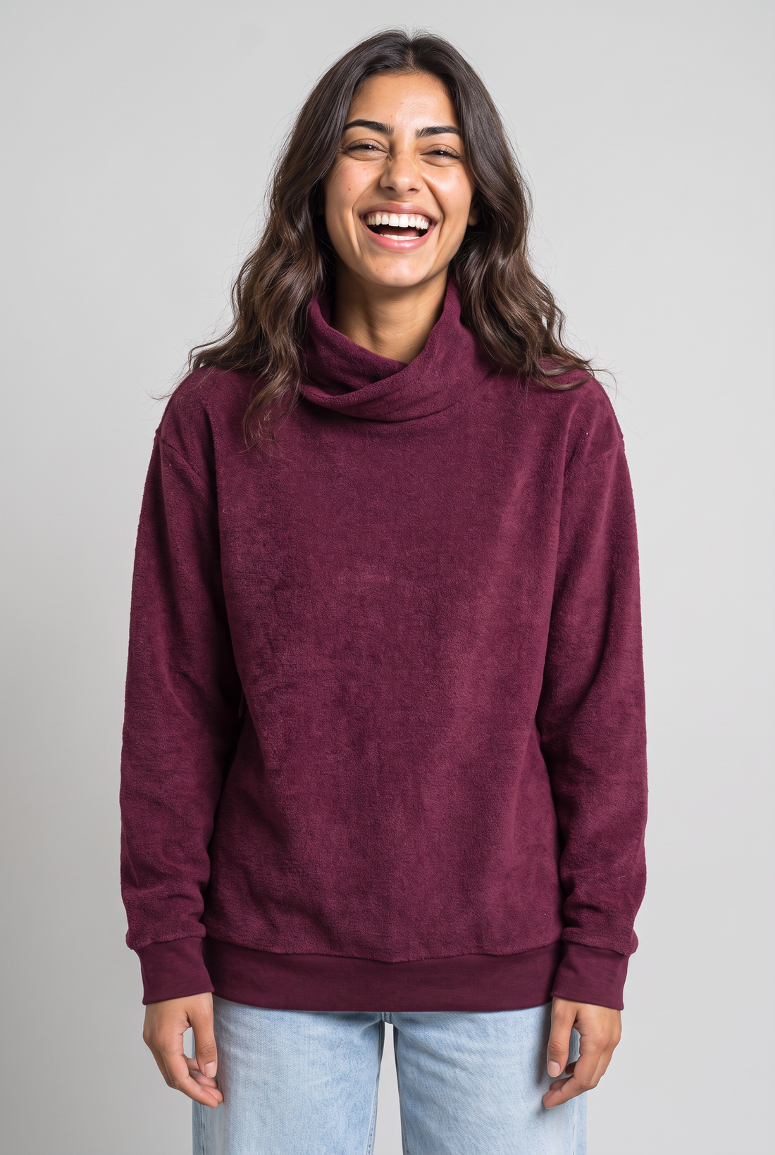 Soft Touch Cowl Neck Sweatshirt