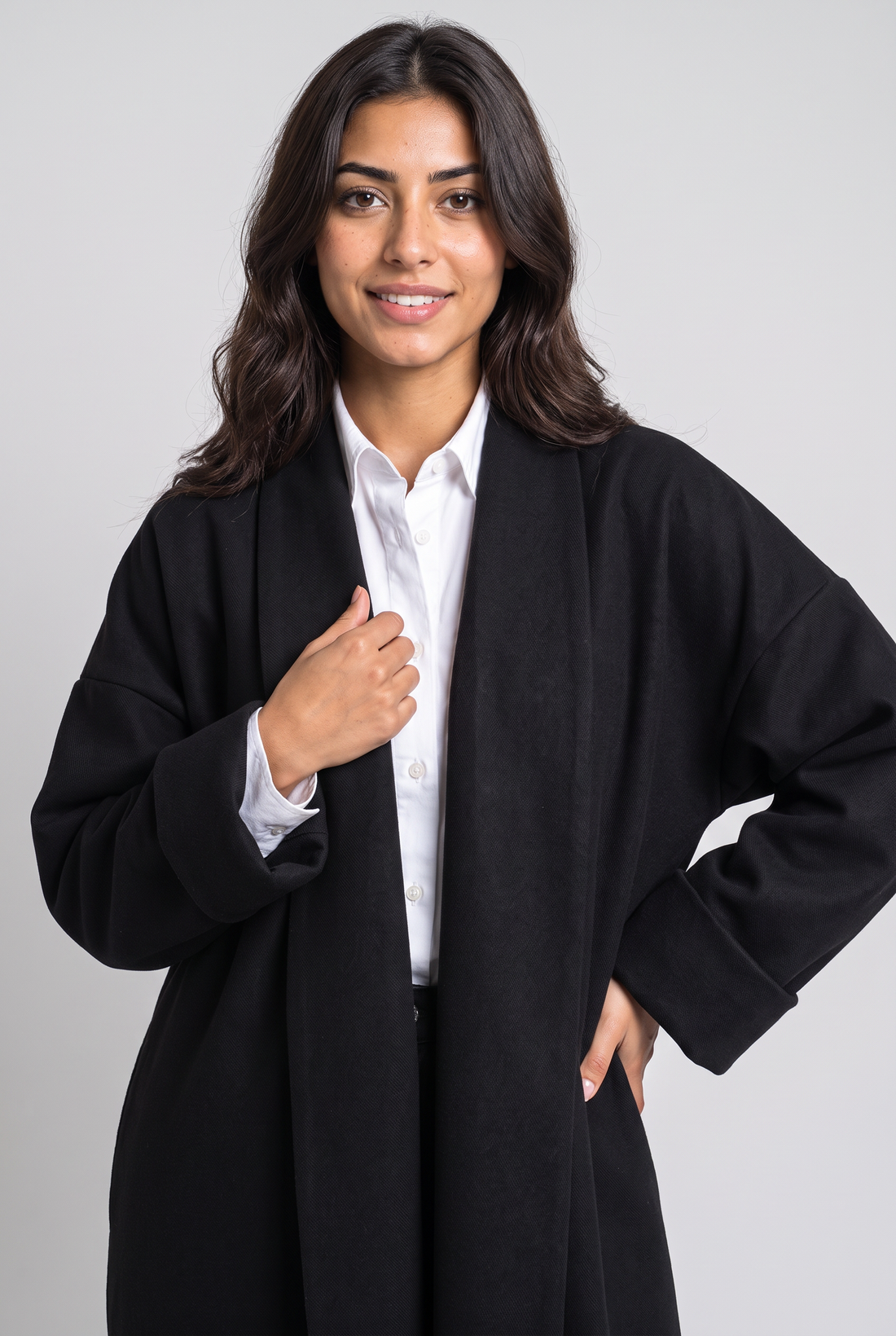 Noir Duster Open Coat