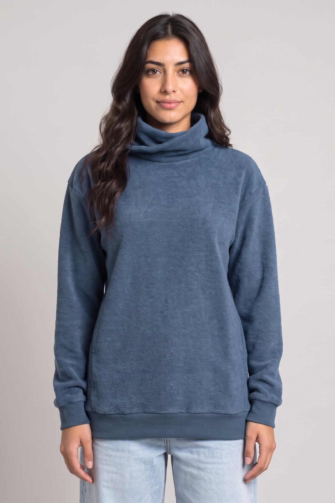 Soft Touch Cowl Neck Sweatshirt