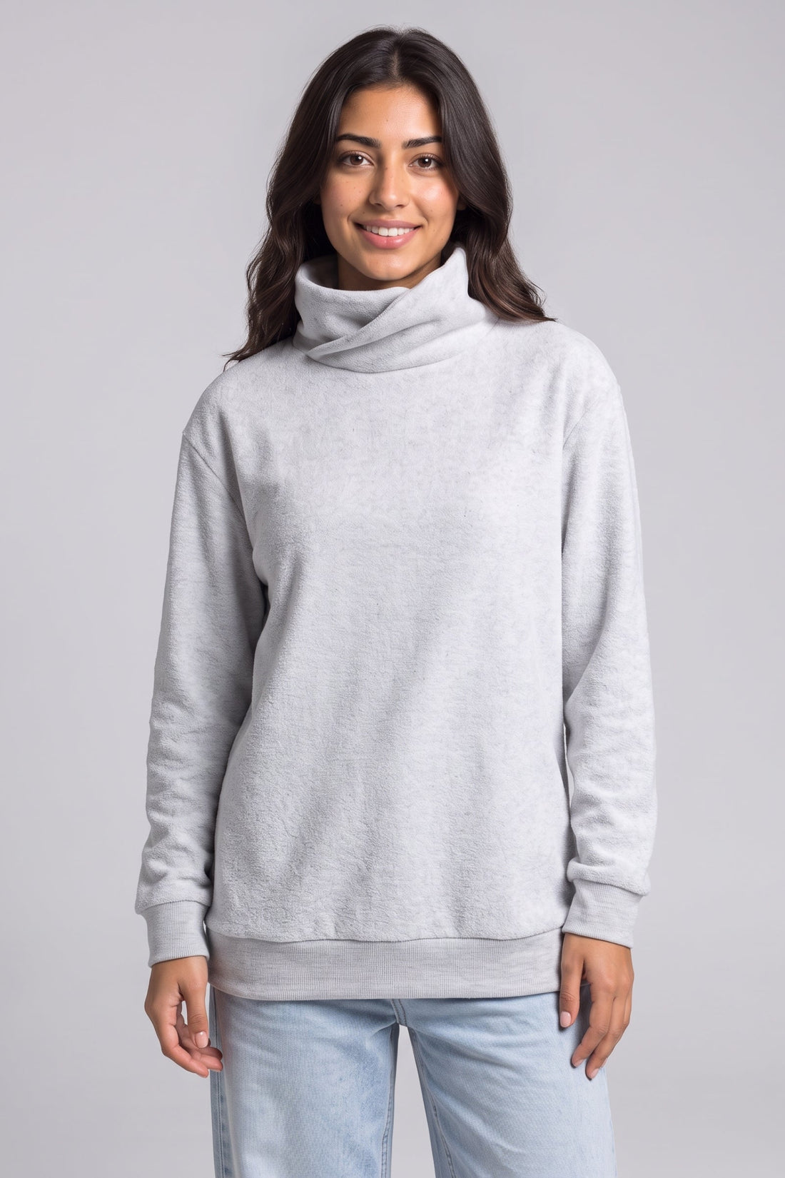 Soft Touch Cowl Neck Sweatshirt