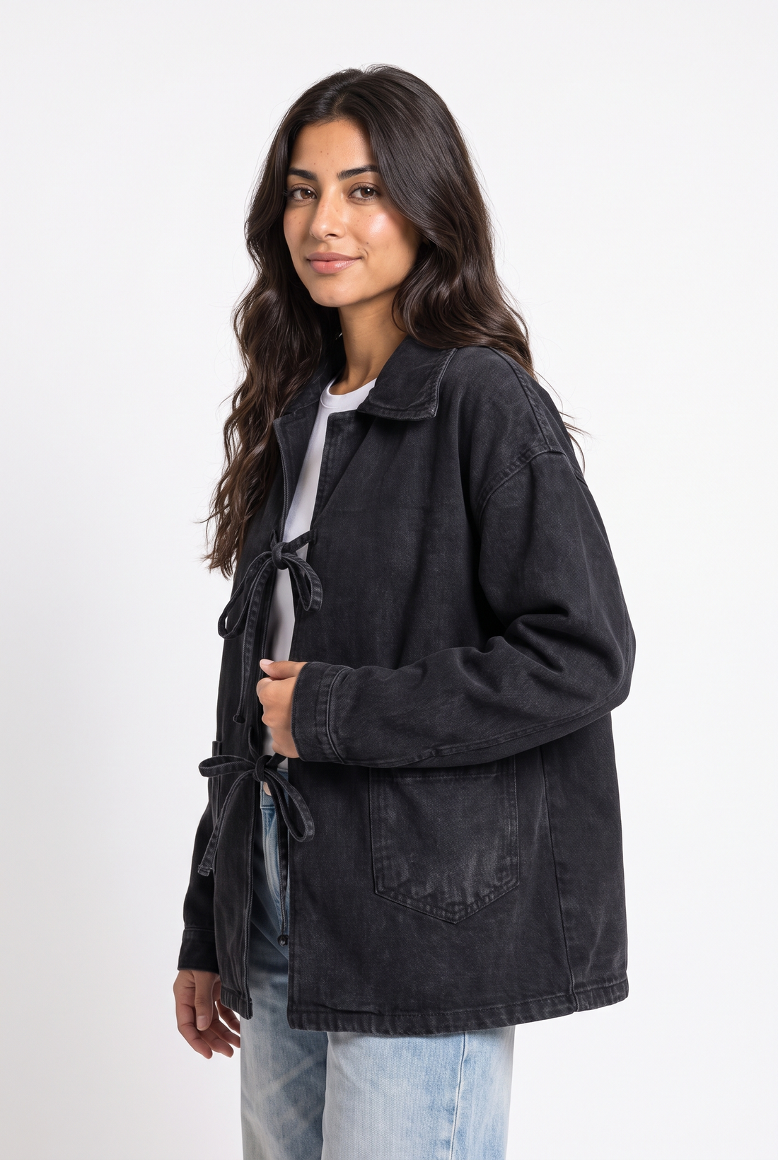 Women’s Tie-Front Chore Jacket