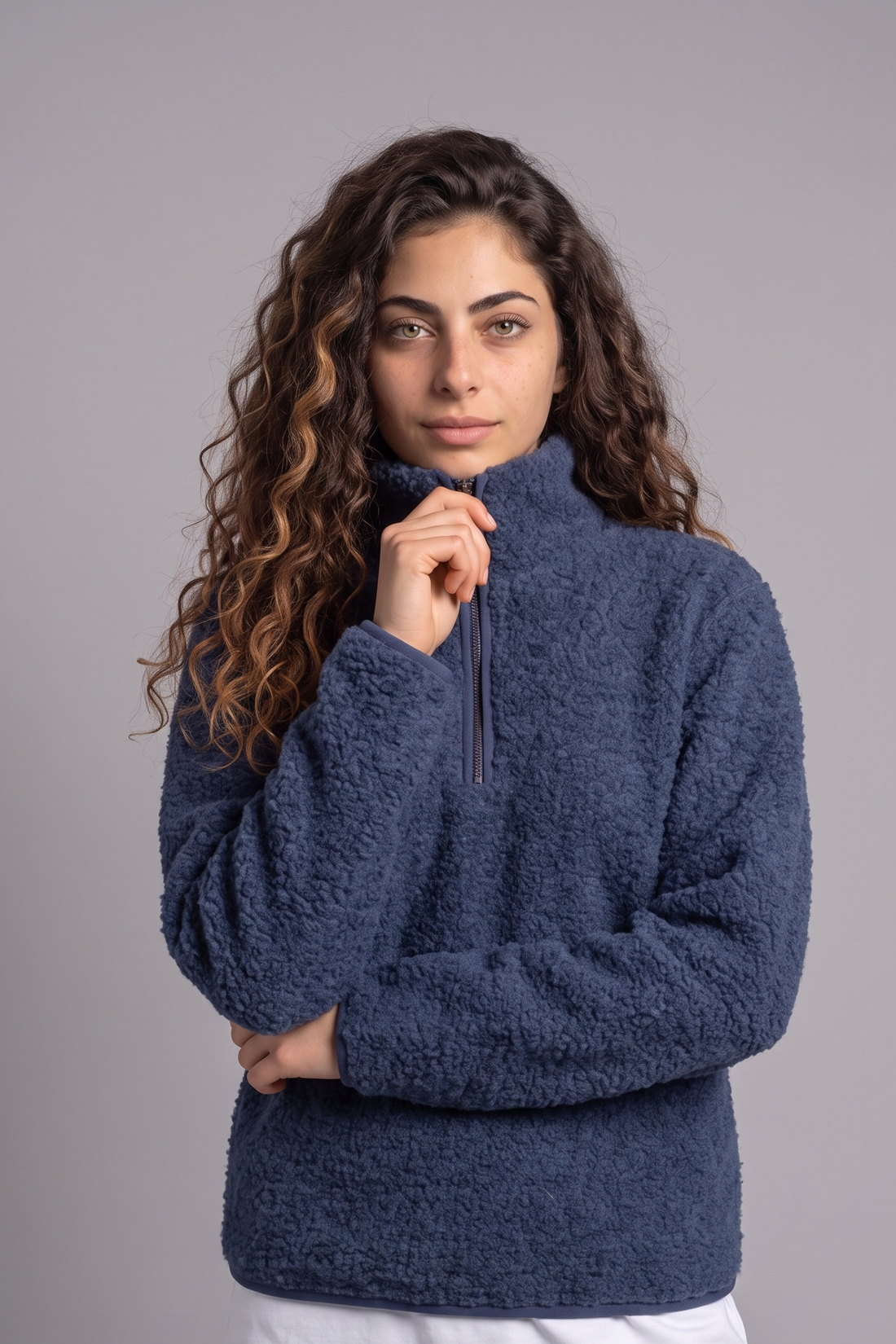 Teddy Hug Half-Zip Sweatshirt