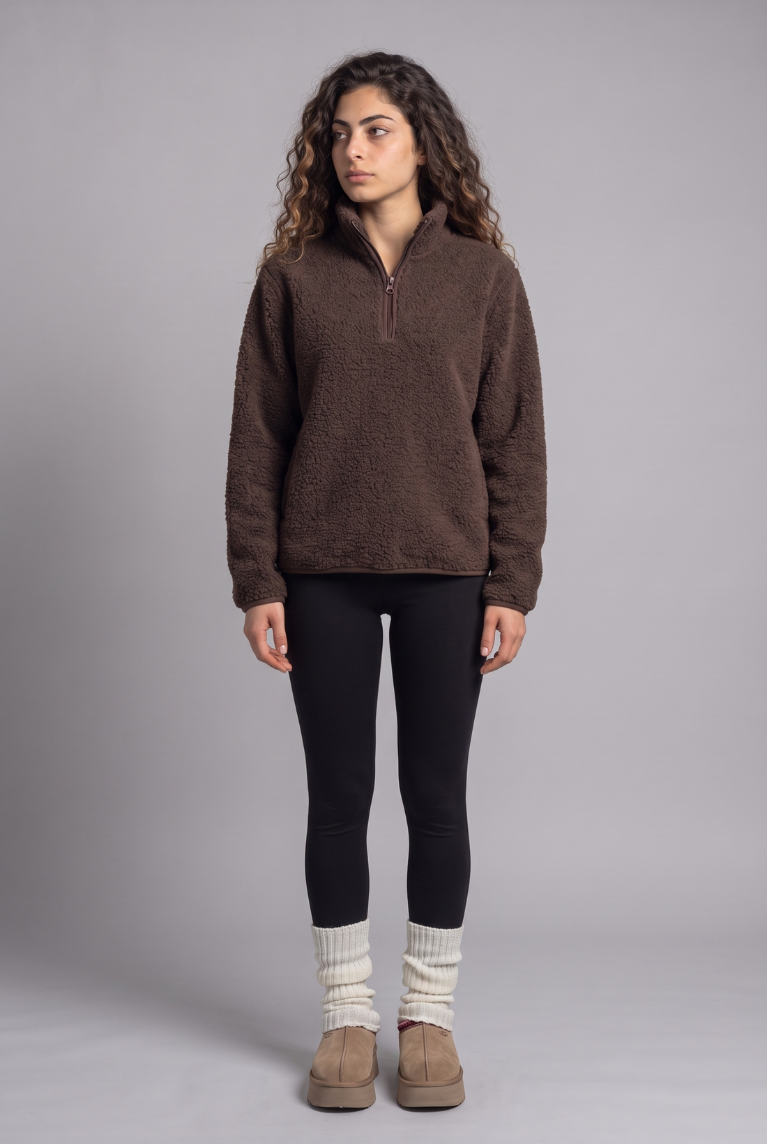 Teddy Hug Half-Zip Sweatshirt