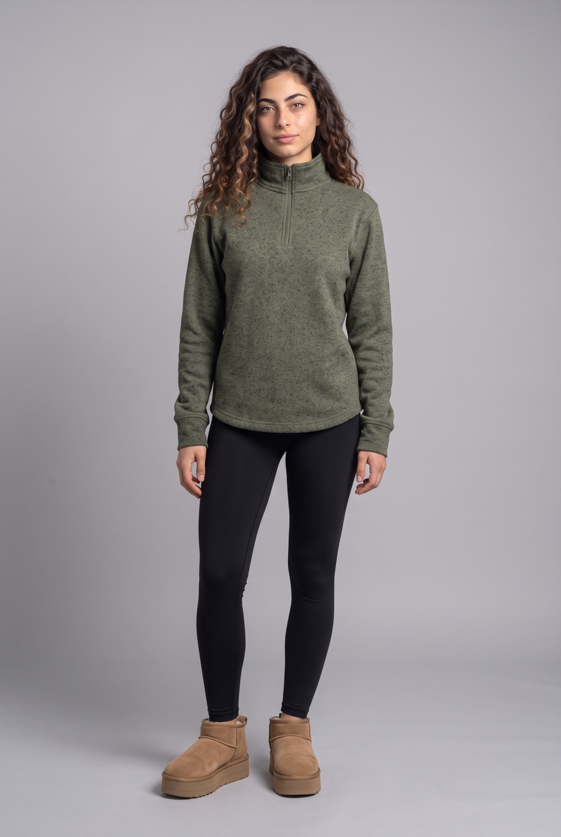 Heather Half-Zip Sweatshirt