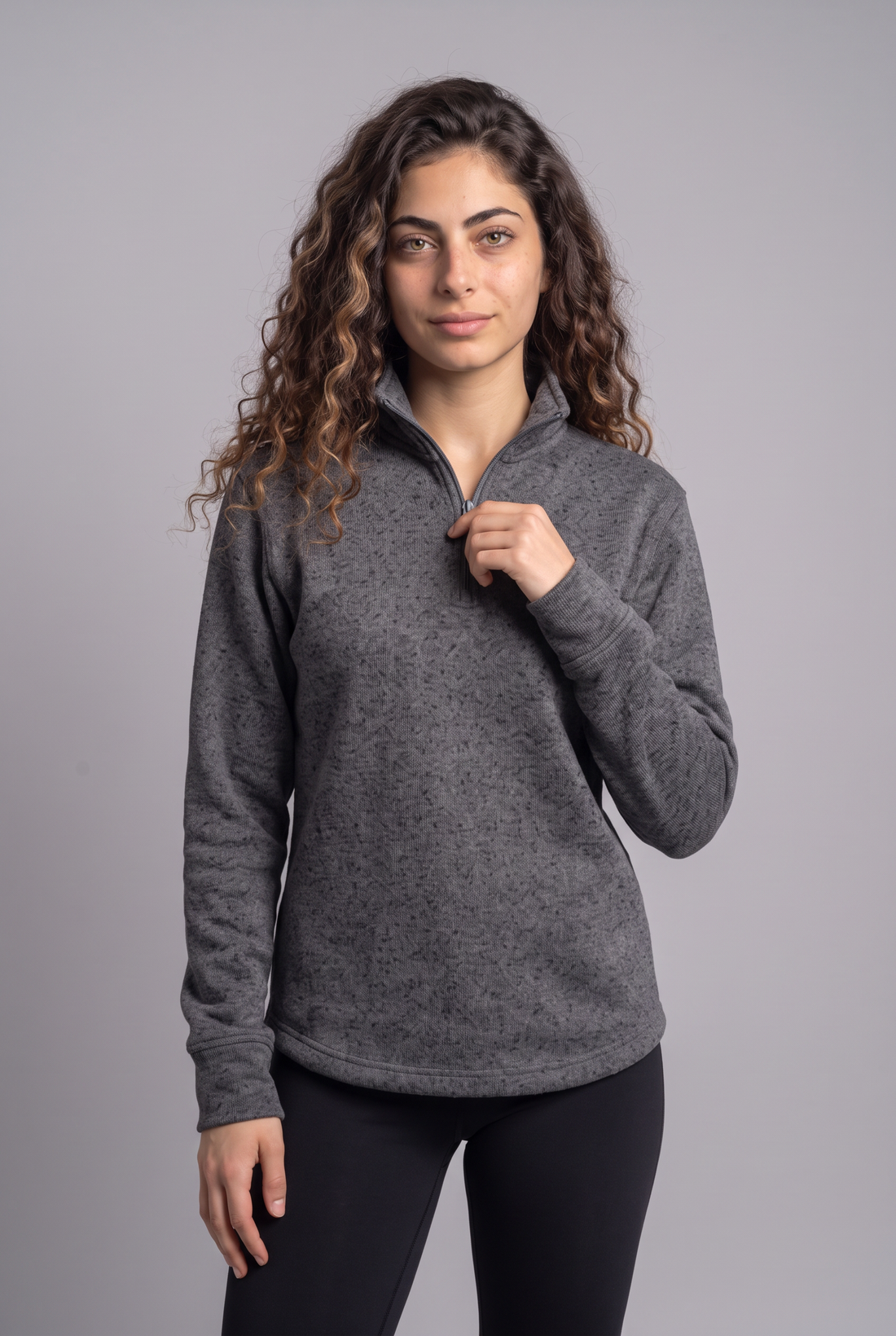 Heather Half-Zip Sweatshirt