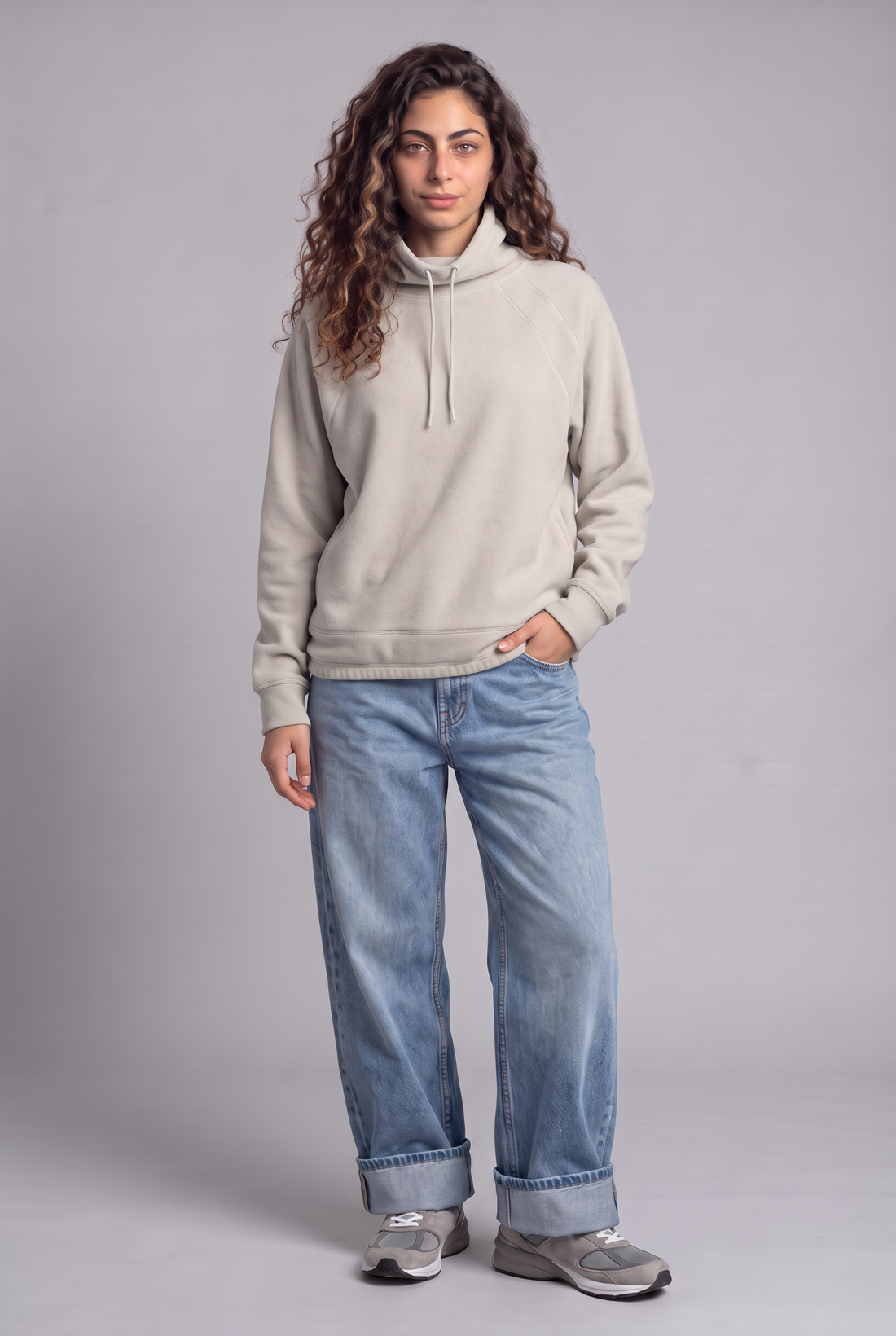 Willow Plush Fleece Pullover - Beige