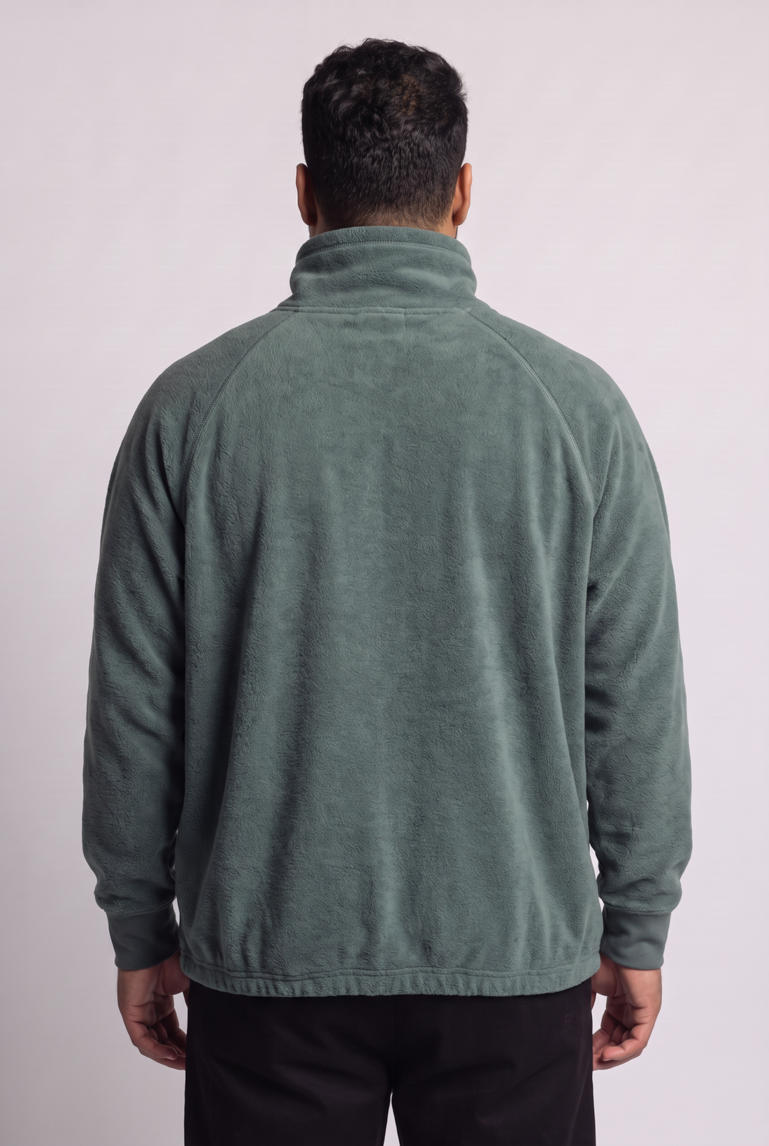 Summit Fleece Funnel Neck Pullover -Sage Green -Big Size