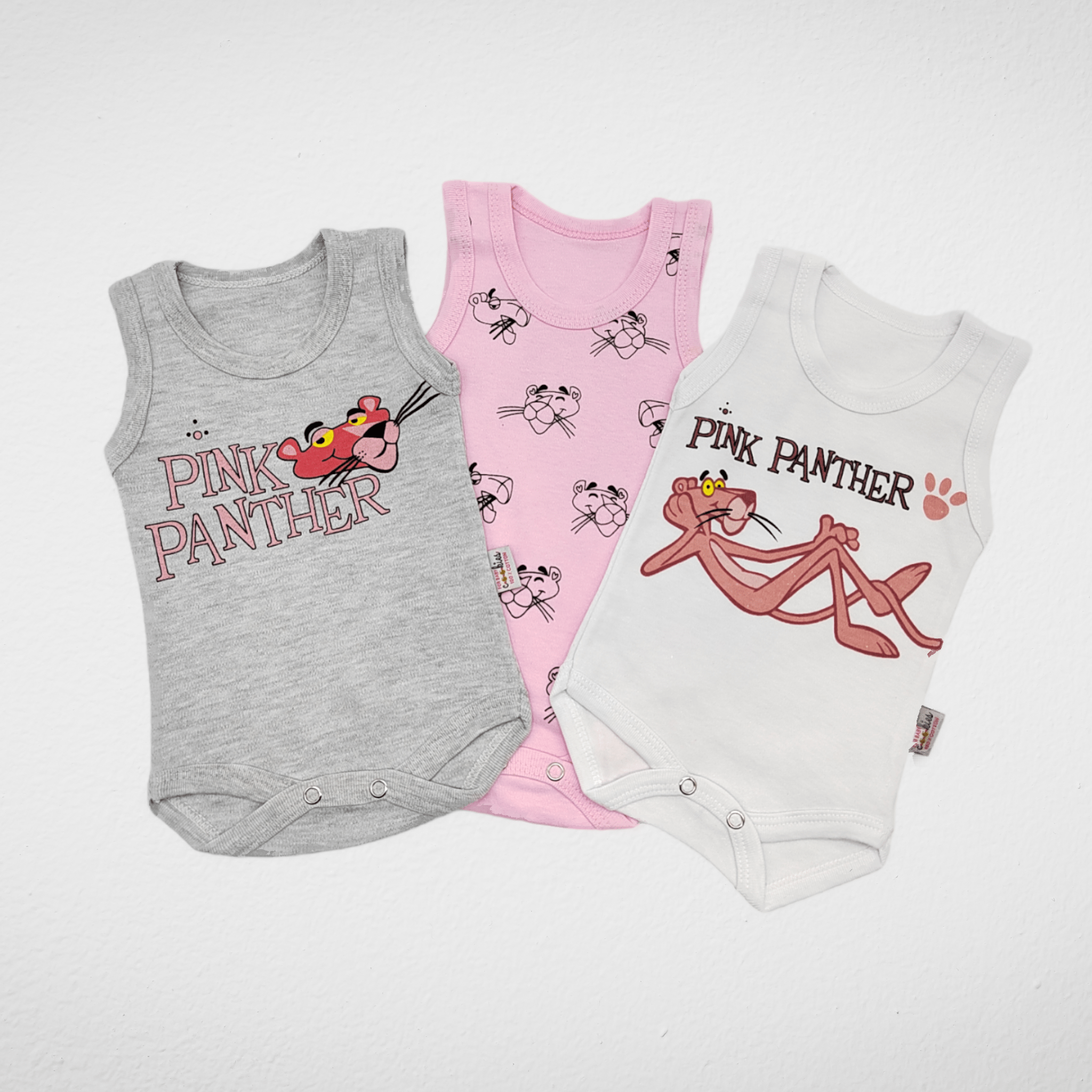 Kids Summer 23 Babies Baby Jumpsuit (Salopette) - Pink Panther