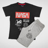 Kids Summer 23 Boys T-shirt & Short Boys Set - Tshirt & Short - "Nasa" - Black