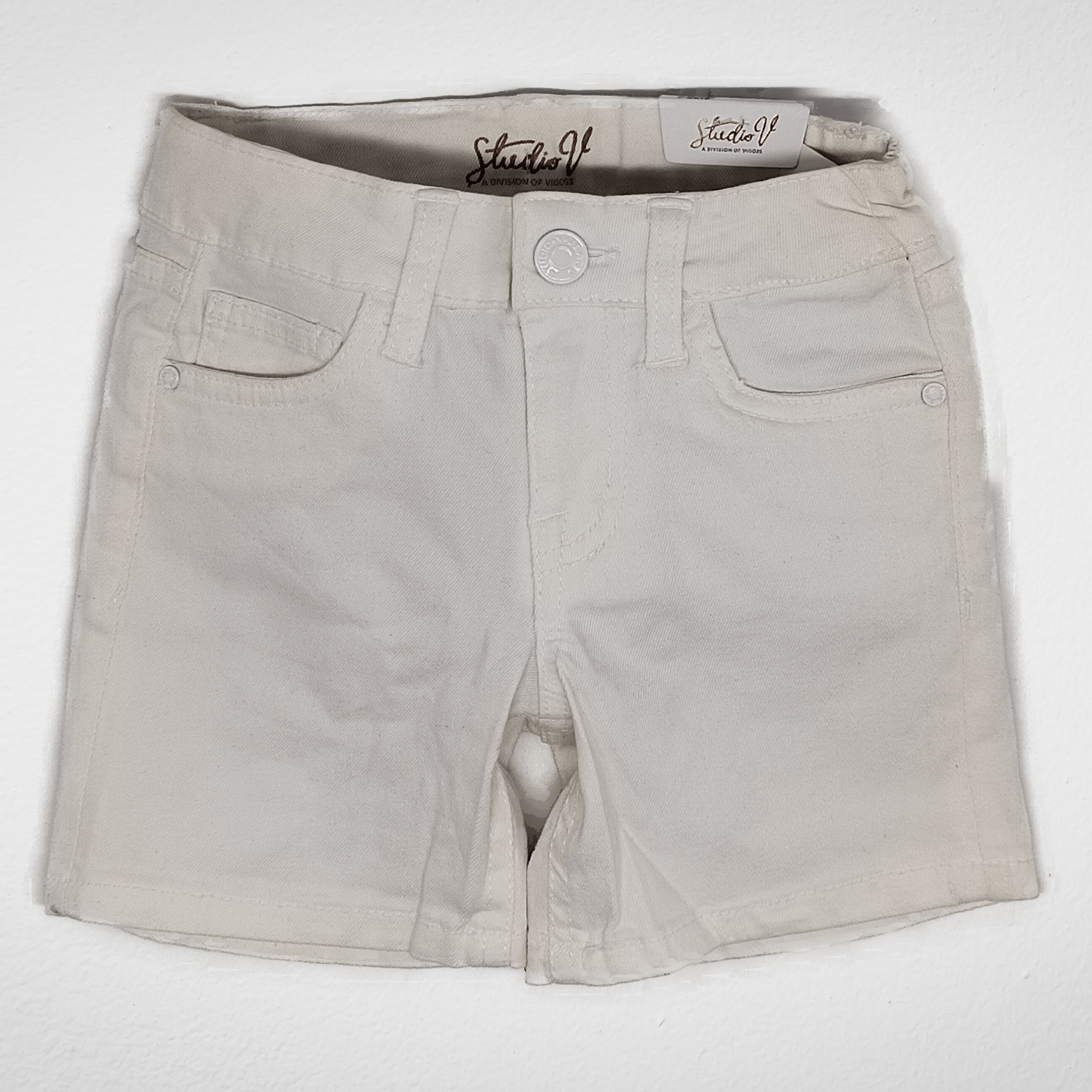 Kids Summer 23 Girls Short - Studio V - White