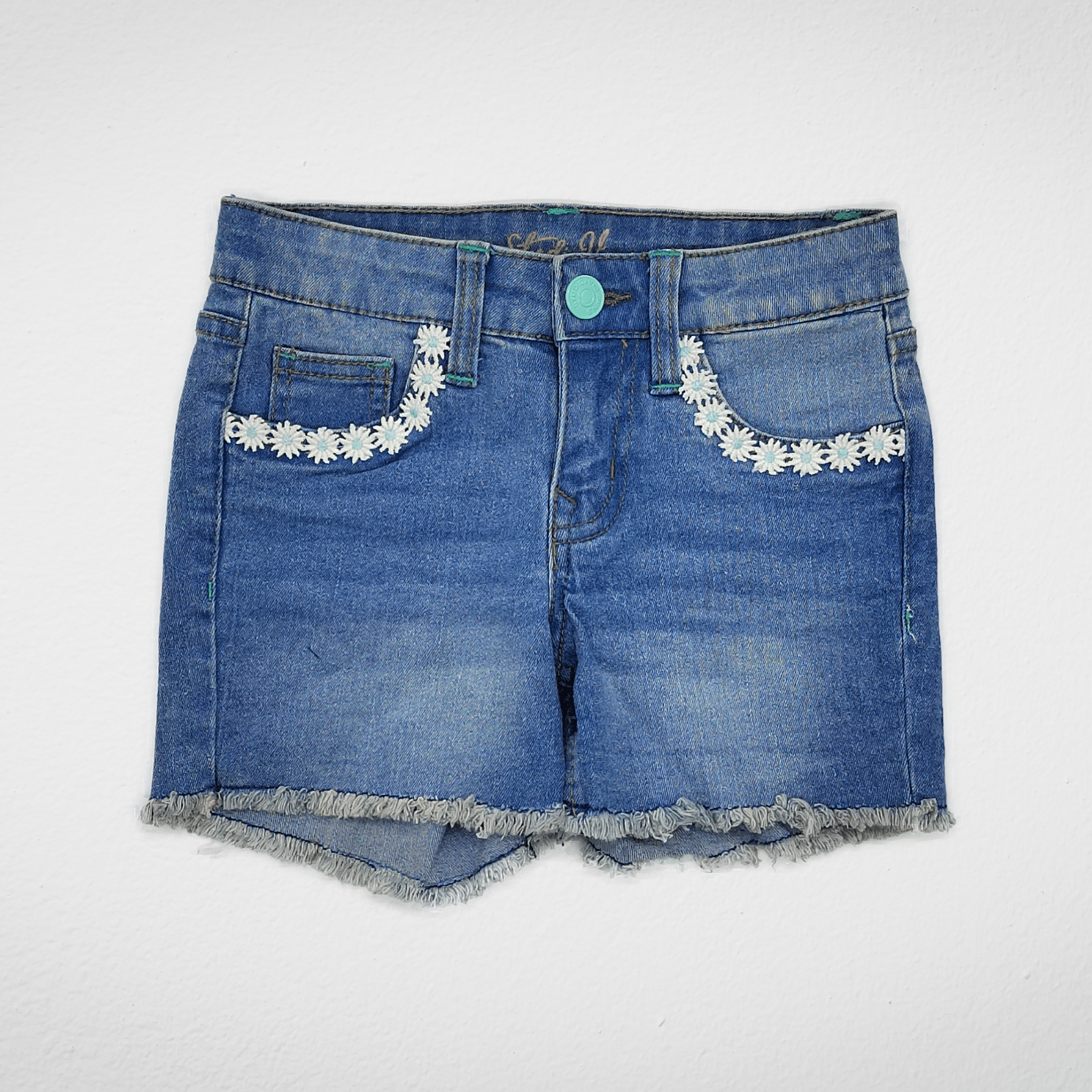 Kids Summer 23 Girls Shorts - Studio V - Blue Flowers