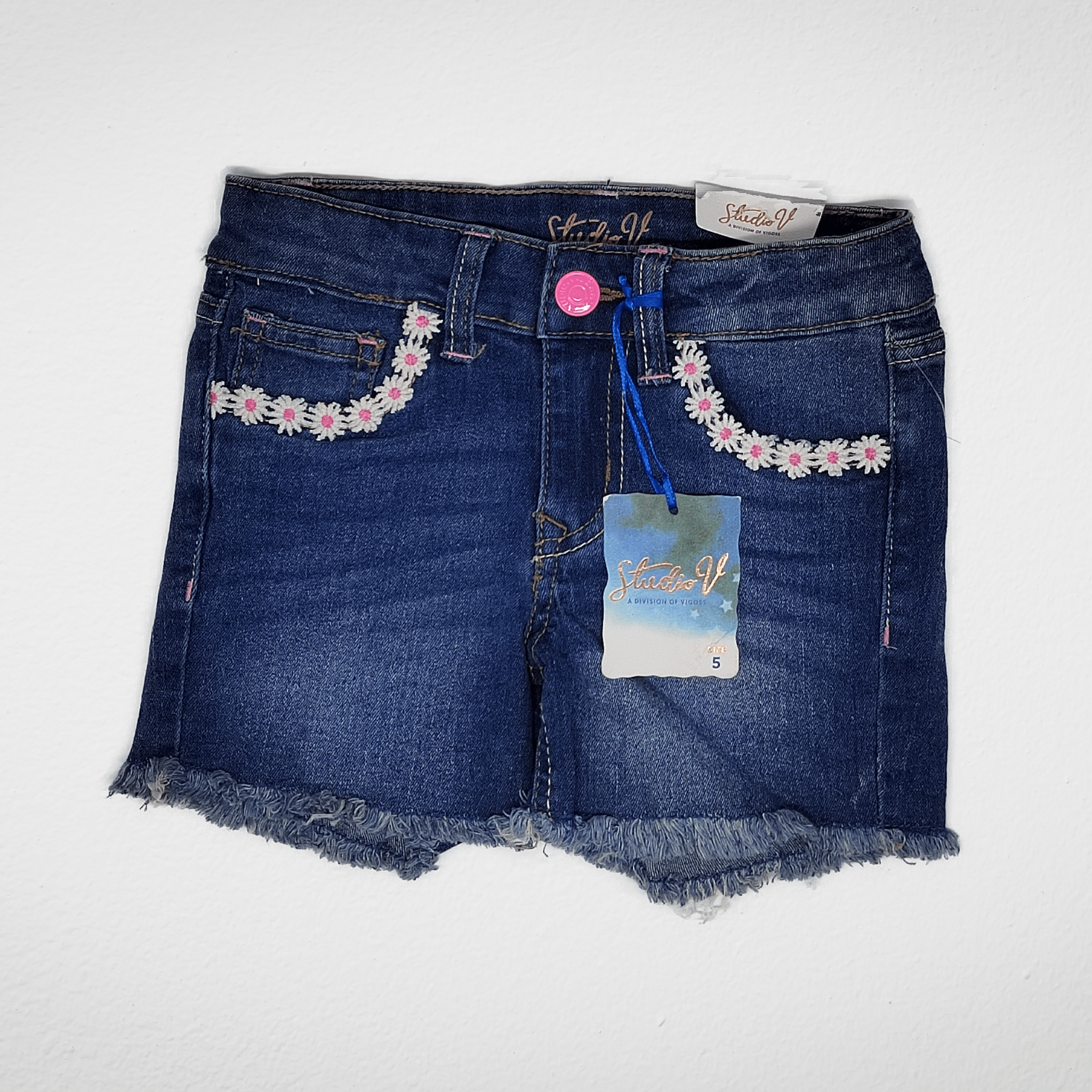 Kids Summer 23 Girls Shorts - Studio V - Pink Flowers