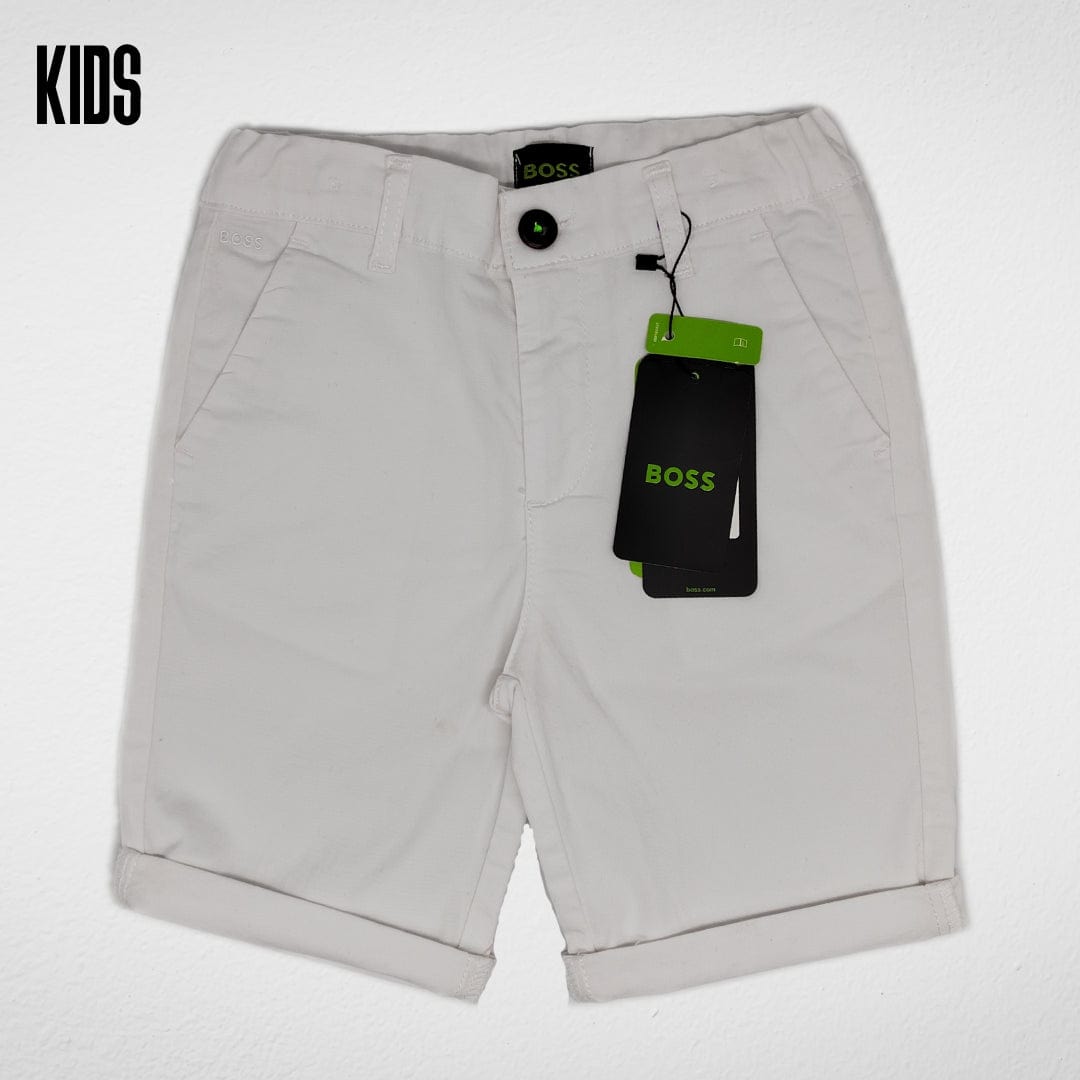 Kids Summer 23 Kids Gabardine Shorts - White