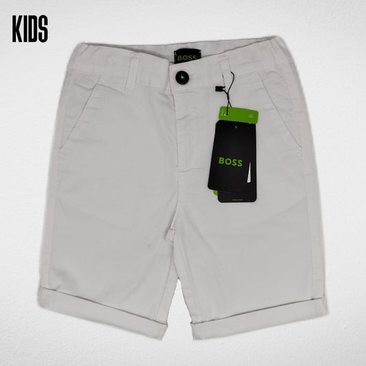 Kids Summer 23 Kids Gabardine Shorts - White