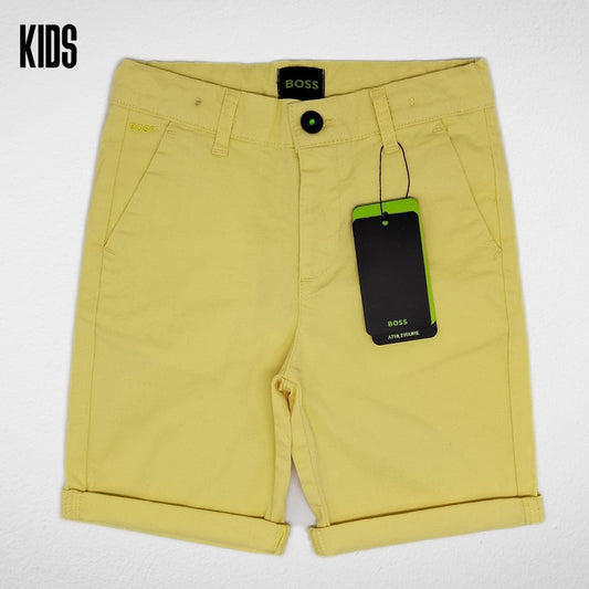 Kids Summer 23 Kids Gabardine Shorts - Yellow