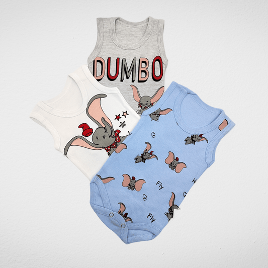 Kids Summer 23 Kids Salopette Baby Jumpsuit (Salopette) - Baby Blue (Dumbo)
