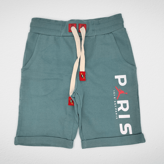 Kids Summer 23 Kids Short - PARIS - Pale Green